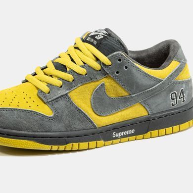 Кросівки Nike SB Dunk Low x Supreme Grey Yellow, 40
