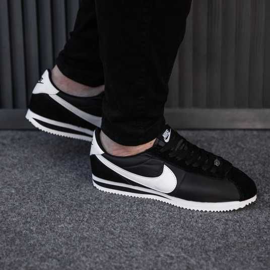 Кросівки Nike Cortez Black White Купить (Доставка 1-3 Дня)