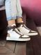 LV Sneakers Hight Brown White (Реплика ААА+)