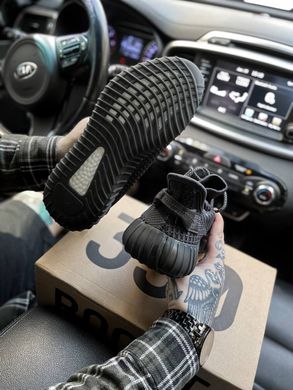 Кроссовки Adidas Yeezy 350 v2 Black Reflective laces, 36