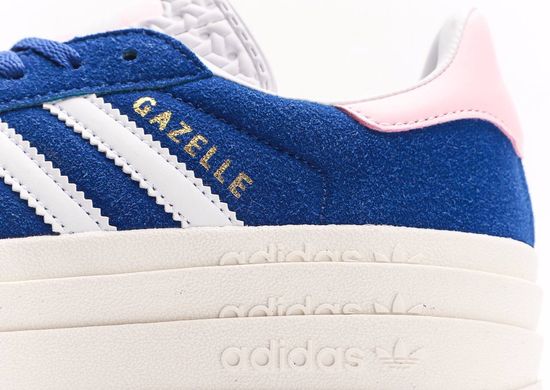 Кроссовки Adidas Gazelle Bold BLue White Pink, 36