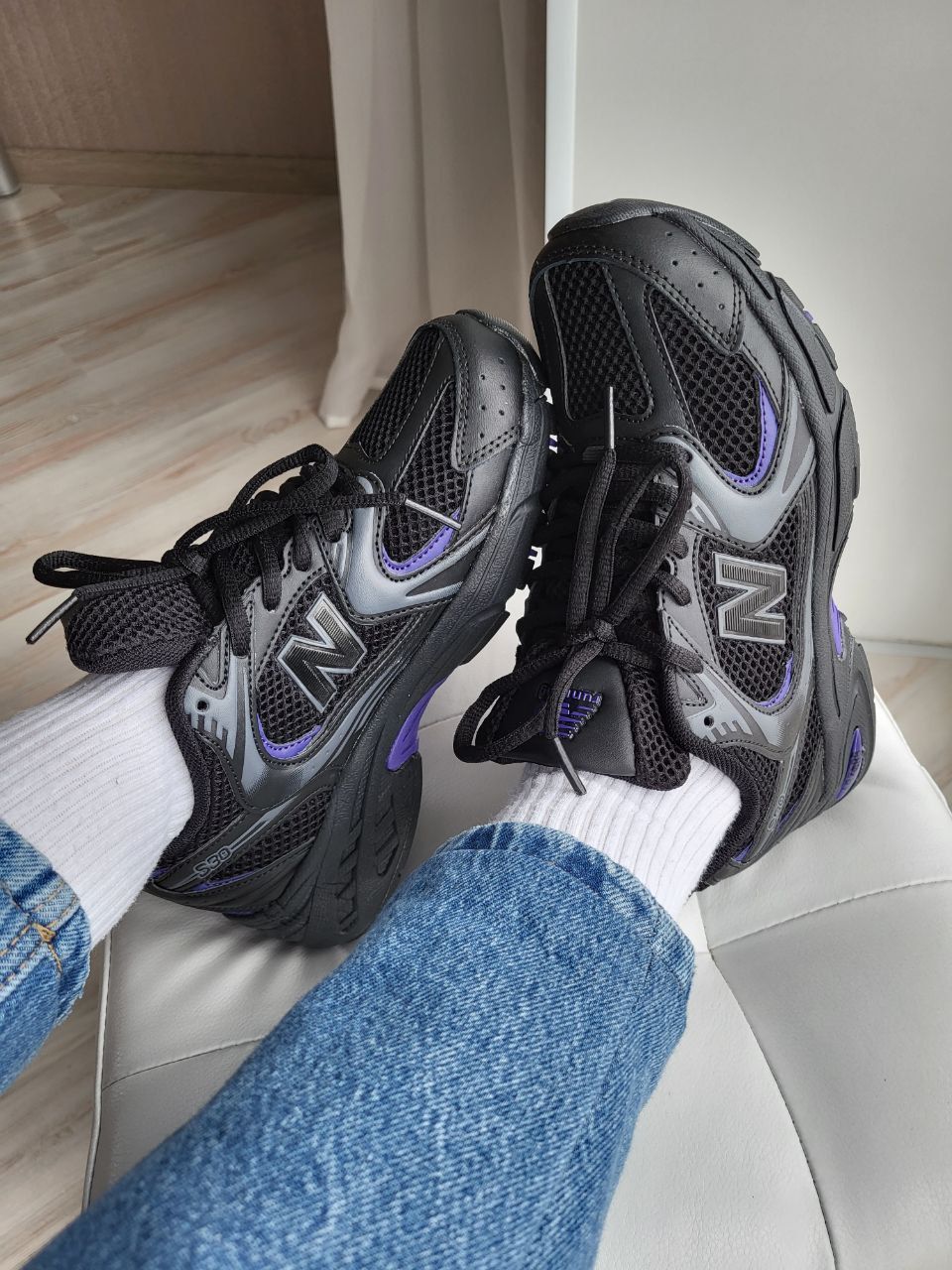 New balance sales black purple