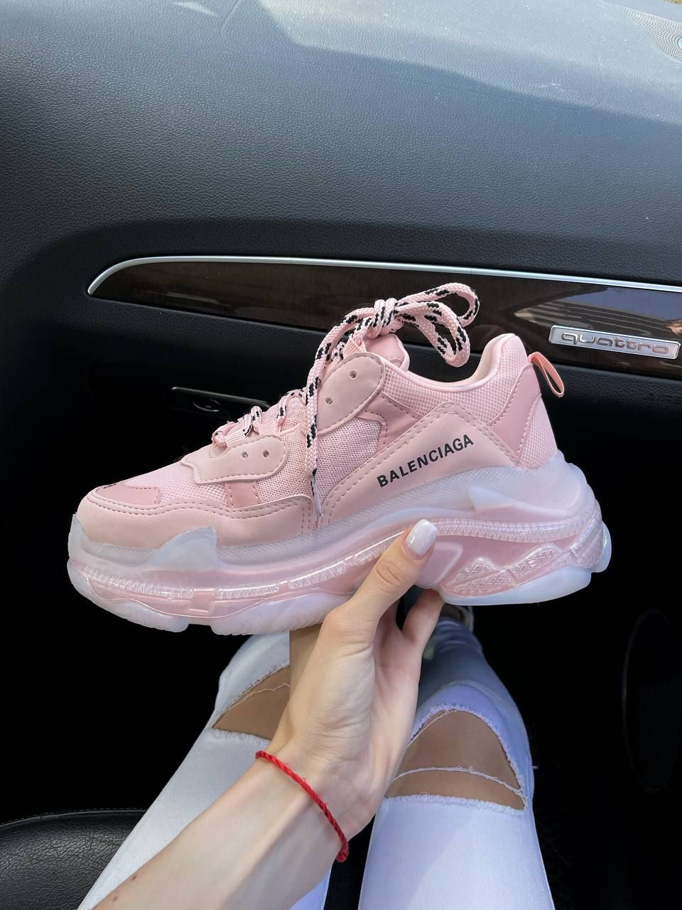 Triple s clear cheap sole pink