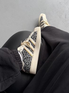 Кроссовки Adidas Superstar x Louis Vuitton Beige Black, 36