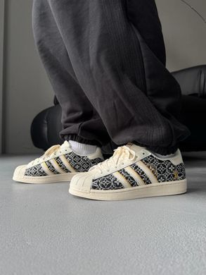Кроссовки Adidas Superstar x Louis Vuitton Beige Black, 36