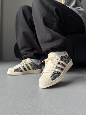 Кроссовки Adidas Superstar x Louis Vuitton Beige Black, 36
