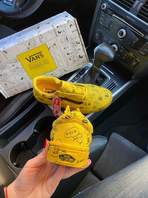 Кроссовки Vans x Peanuts old skool snoopy Yellow Black, 36