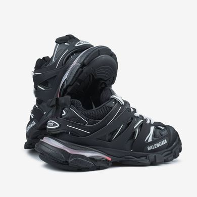 Кроссовки Balenciaga Track 3.0 Black White (светятся), 36
