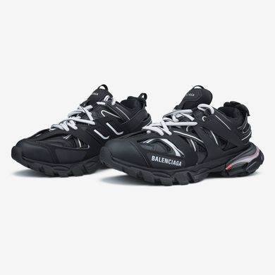 Кроссовки Balenciaga Track 3.0 Black White (светятся), 36
