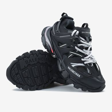 Кроссовки Balenciaga Track 3.0 Black White (светятся), 36