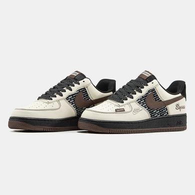 Кроссовки Nike Air Force 1 x Supreme Beige Brown, 43