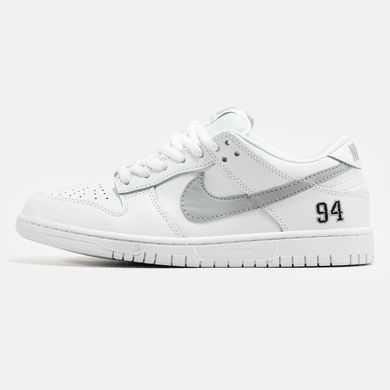 Кросівки Nike SB Dunk Low x Supreme White Grey, 40