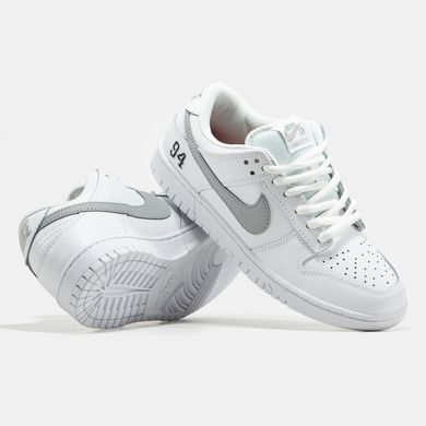 Кросівки Nike SB Dunk Low x Supreme White Grey, 40