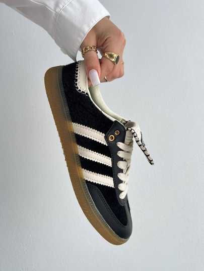 Кроссовки Adidas Samba x Wales Bonner Black White Купить (Доставка