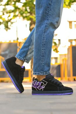 Кросівки DC Shoes Court Graffik Black Purple