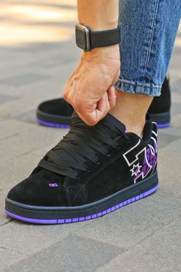 Кросівки DC Shoes Court Graffik Black Purple, 36