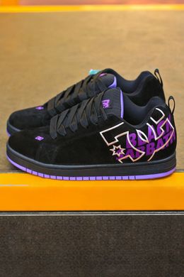 Кроссовки DC Shoes Court Graffik Black Purple