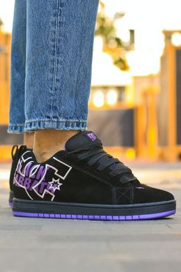 Кросівки DC Shoes Court Graffik Black Purple, 36