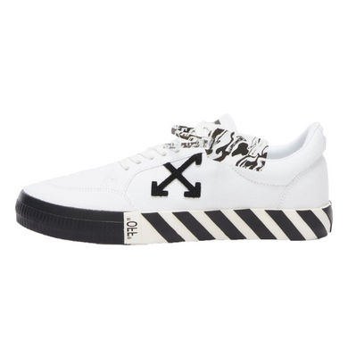 Кроссовки OFF-WHITE Vulcanized Low Canvas White Black